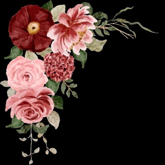 Red Flowers Left